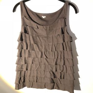 J. Crew Grey Tiered Tank